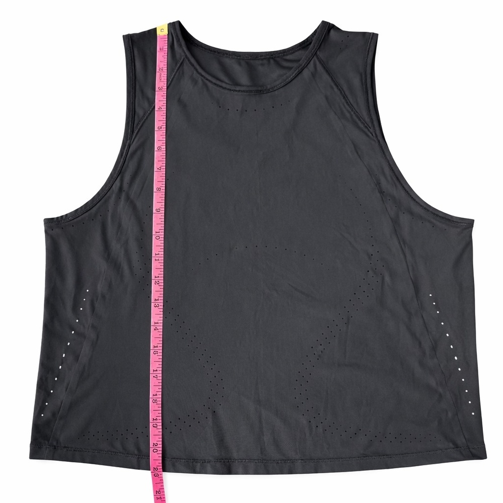 Lululemon Black Perforated Athletic Tank Top Dri-Fit Workout Size M - Picture 7 of 7